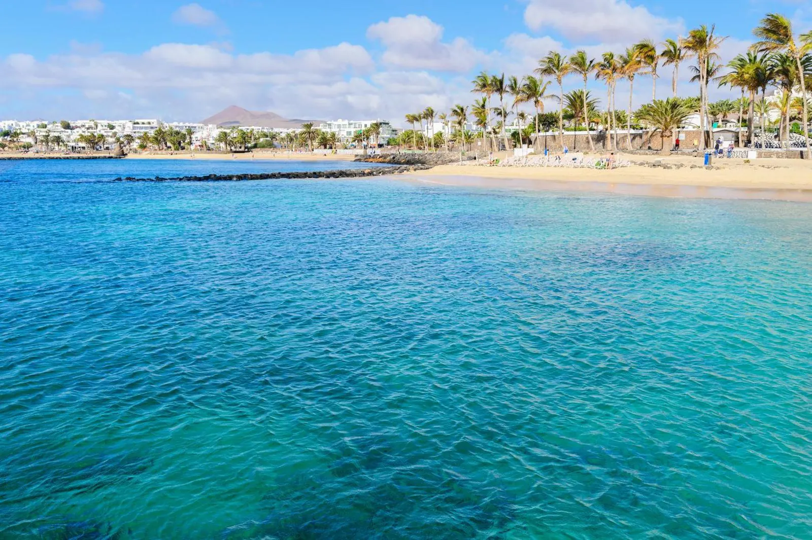 Las Cucharas beach and the Costa Teguise shoreline near the hotel